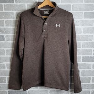 Under Armour Cold Gear Loose Storm 1 Golf Thick Henley Neck Sweater Men's Size M